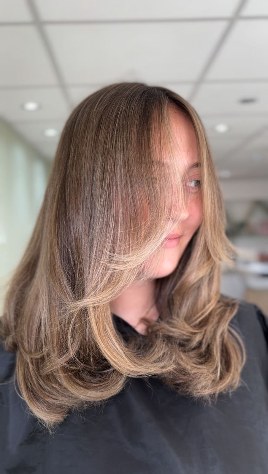 Layered cut and blow dry by Irvine Hair Studio